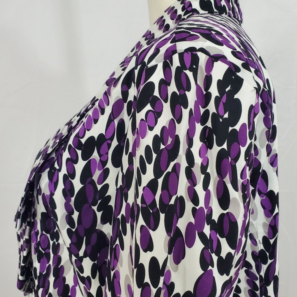 Cato Jacket size Large Purple Collared Blazer - Picture 4 of 8